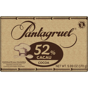 Tablete de Chocolate para Culinária 52% Cacau