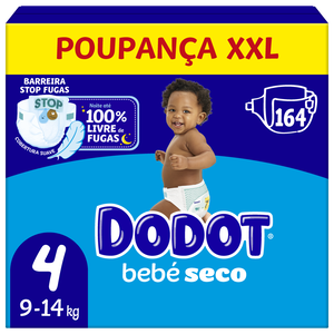 Fraldas Bebé Seco T4 9-14kg