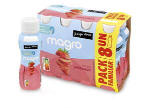 Iogurte Líquido Magro 00% Morango Pack 8