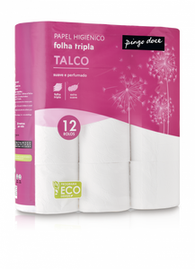 Papel Higiénico Perfumado Talco 3 Folhas