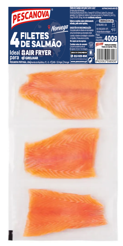Filetes de Salmão sem Pele