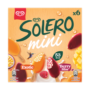 Gelados Solero Mini Exotic e Berry Bliss