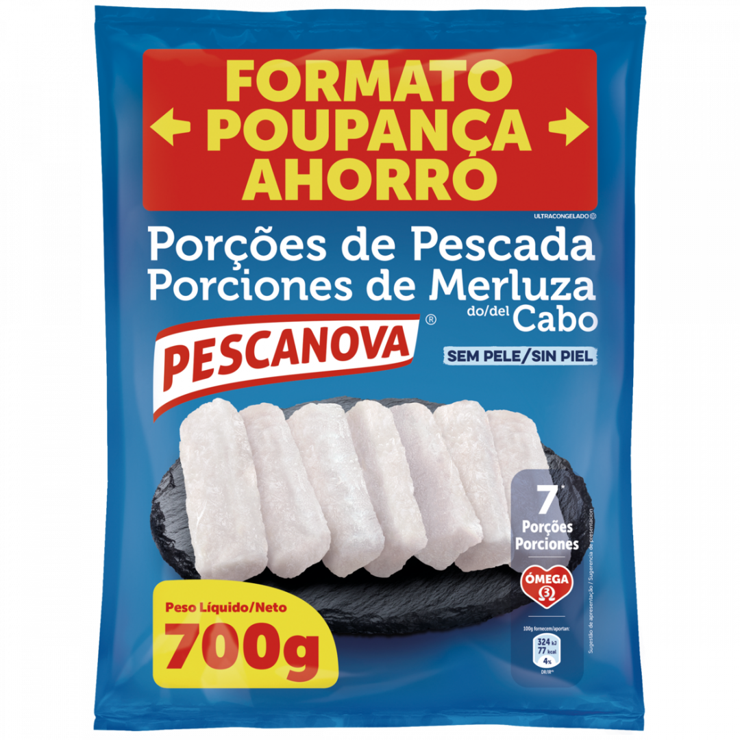 Porções de Pescada do Cabo sem Pele