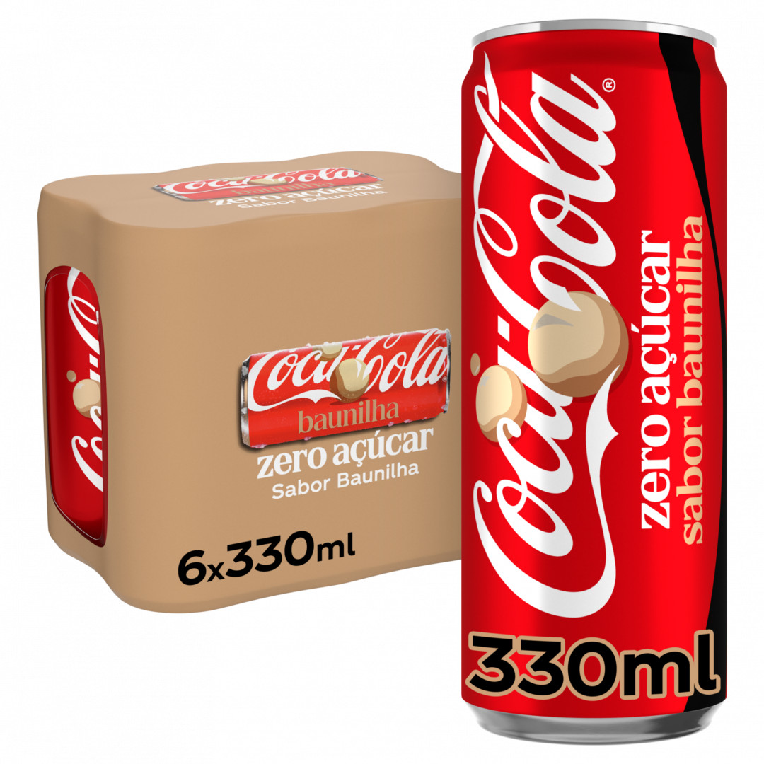 Refrigerante Coca-Cola Zero Baunilha Lata Pack 6