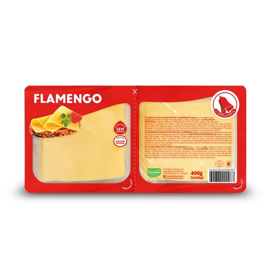 Queijo Flamengo Fatiado