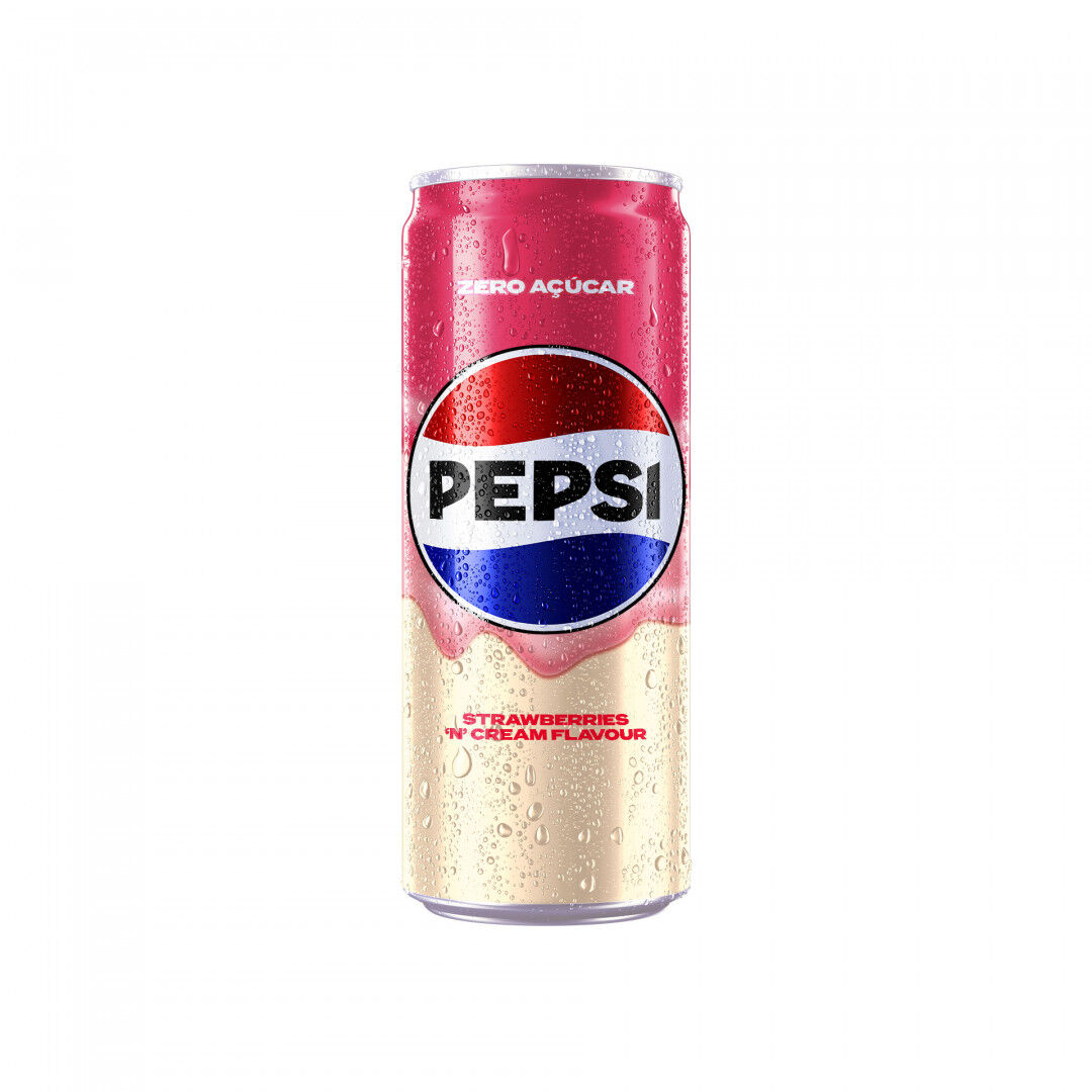 Refrigerante Pepsi Zero Treats Morango Lata