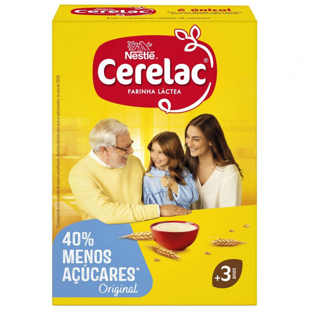 Papa Infantil Farinha Láctea -40% Açúcar