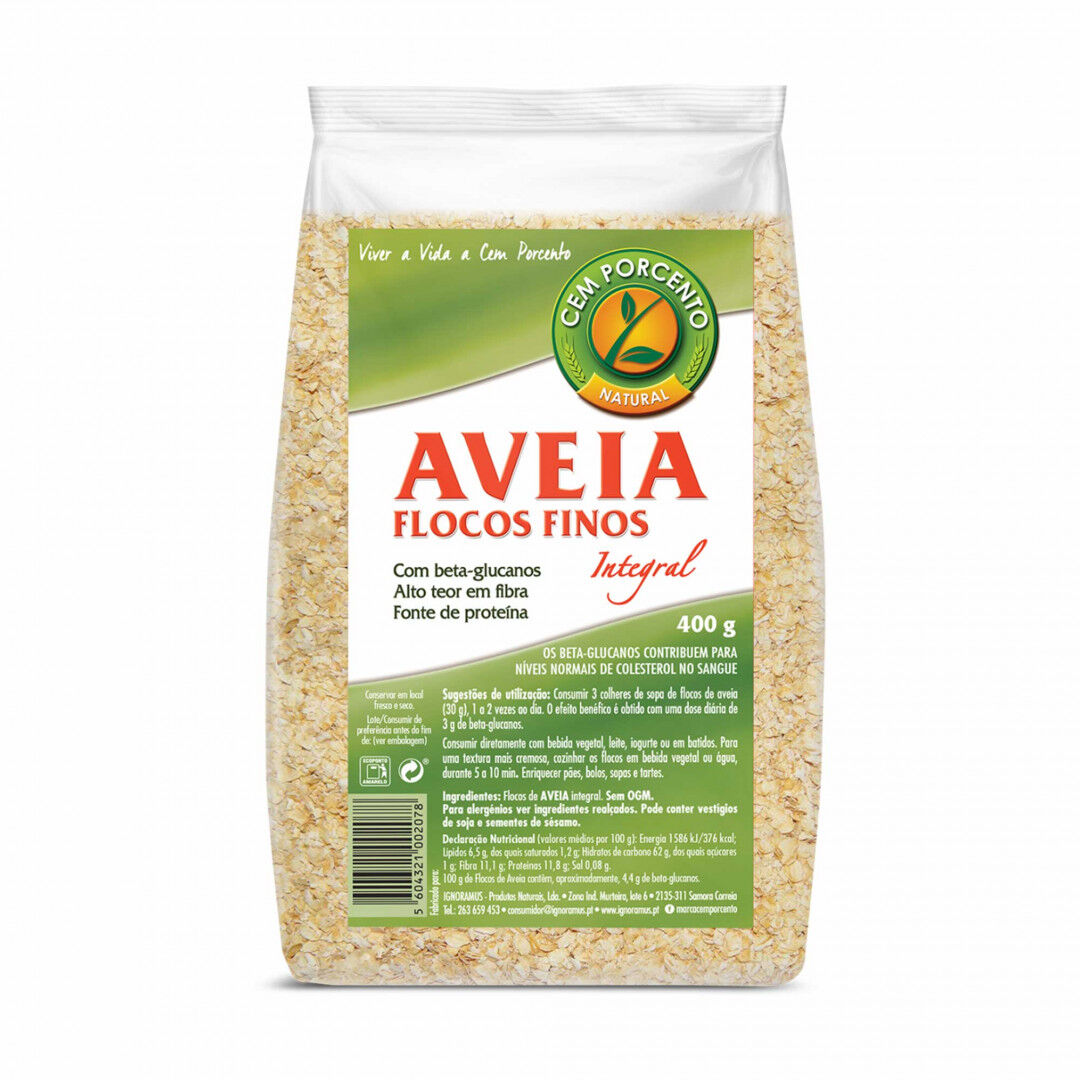 Flocos de Aveia Integral Finos
