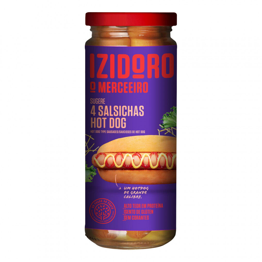 Salsichas Hot Dog em Frasco
