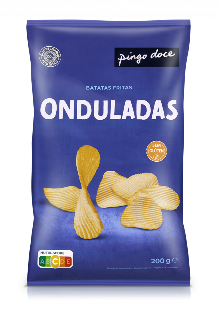 Batatas fritas onduladas