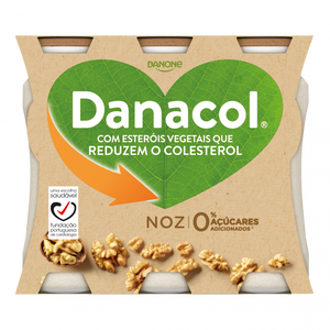Iogurte Líquido Reduz Colesterol Noz Pack 6