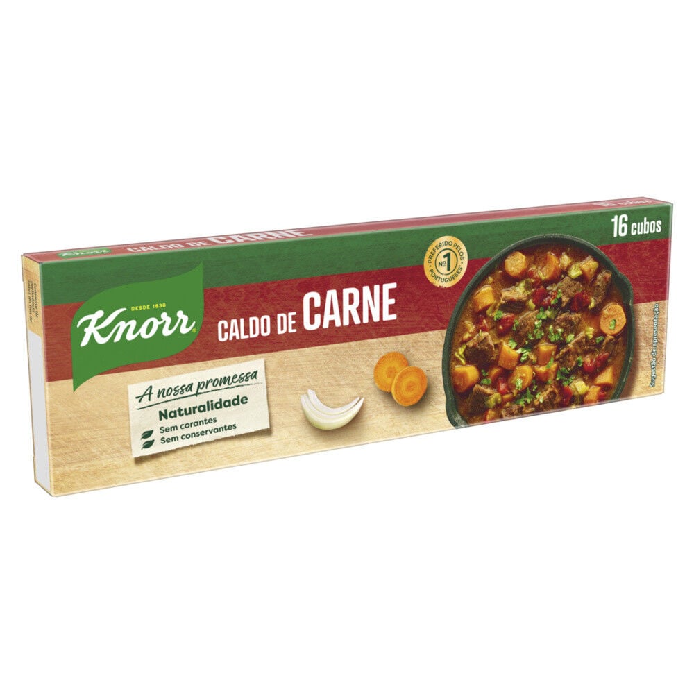 Knorr Caldo de Carne 16 Cubos, 160g, Sem Glúten