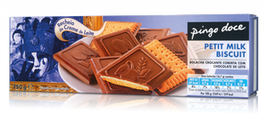 Bolachas Petit Milk Biscuit com Chocolate de Leite