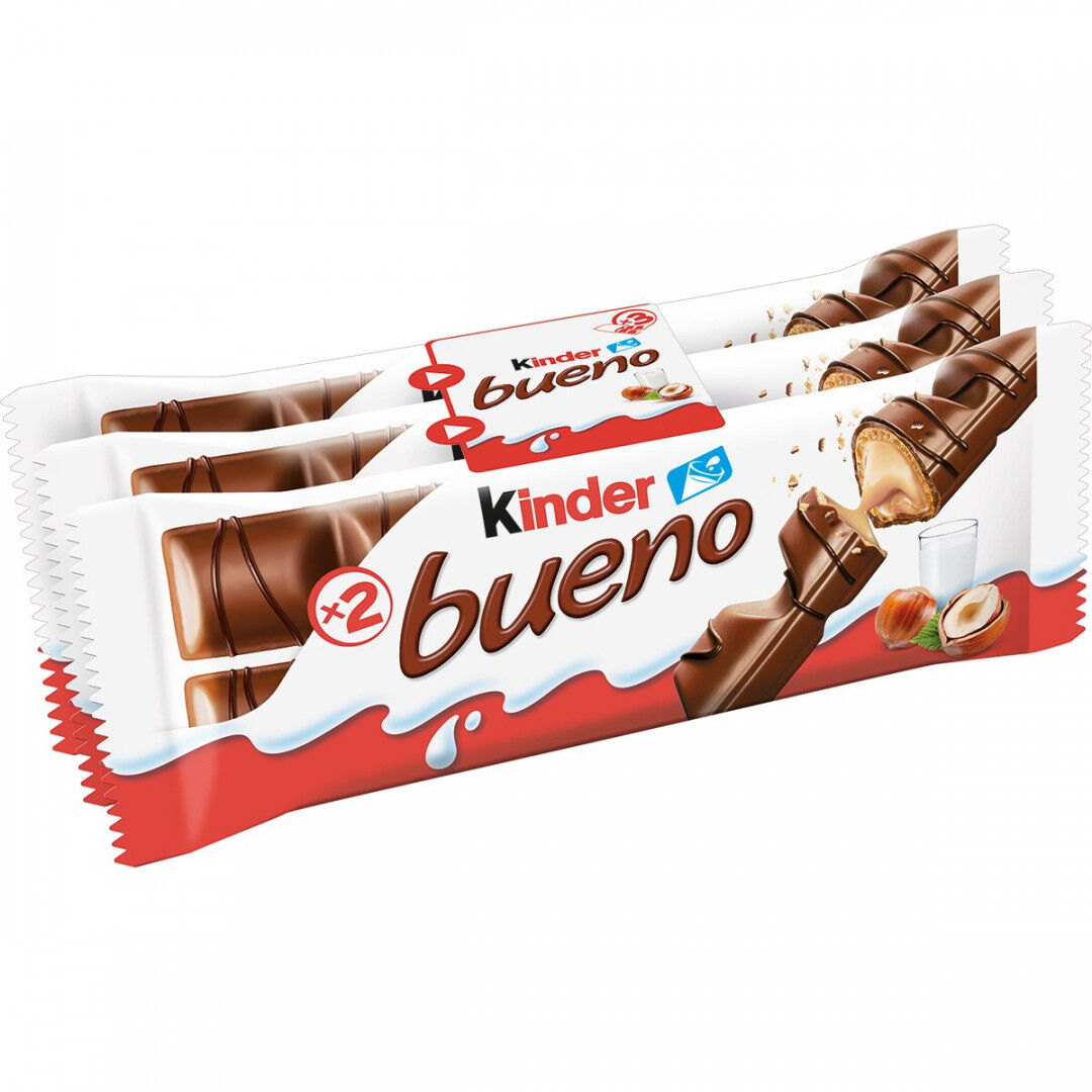 Snack de Chocolate Kinder Bueno Pack 3
