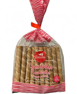 Bolachas Wafer Canudinhos Recheados com Cacau e Avelã