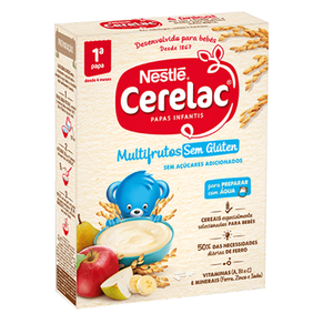 Papa Infantil Farinha Láctea Multifrutos
