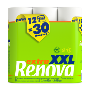 Papel Higiénico Compacto Extra XXL 12=30 Rolos