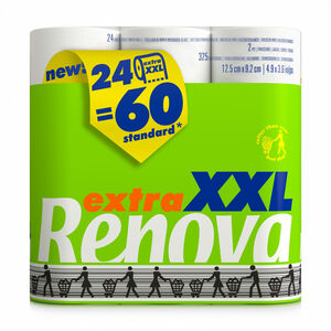 Papel Higiénico Compacto Extra XXL 24=60 Rolos
