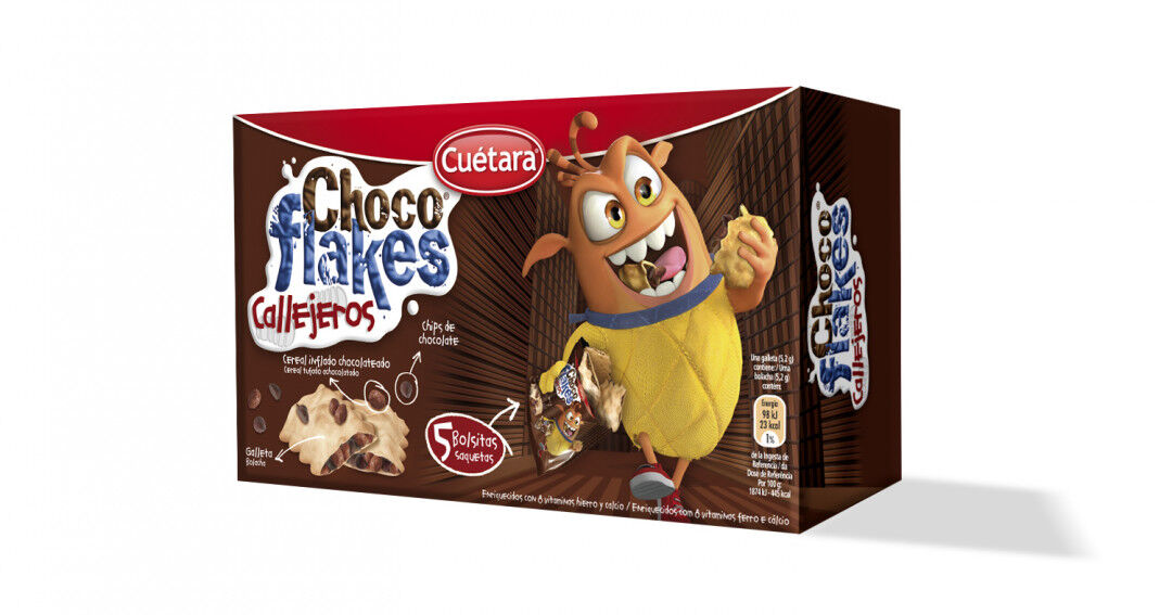 Cuétara Choco Flakes Bolachas de Cereais com Chocolate, 250g