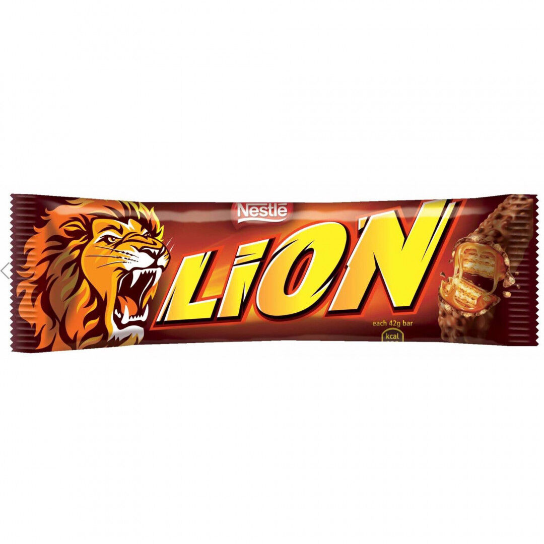 Snack de Chocolate e Caramelo Lion