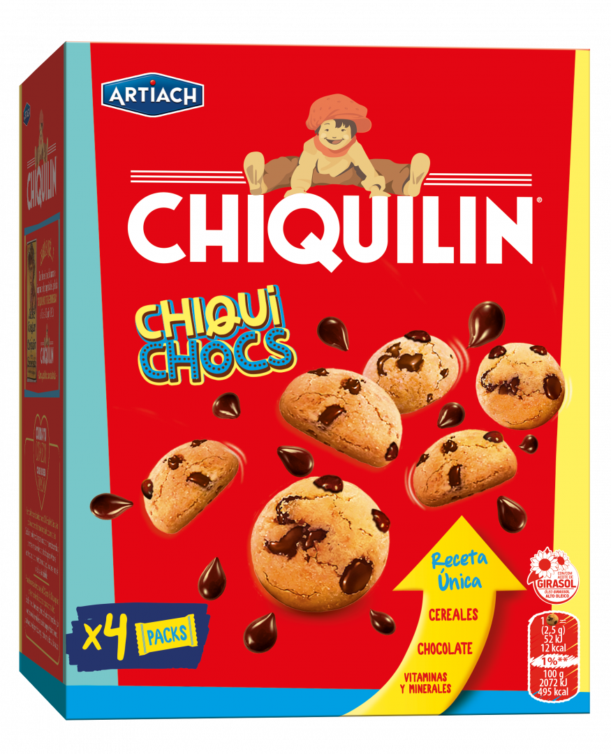 Bolachas Chiqui Chocs Chiquilín Pack 4