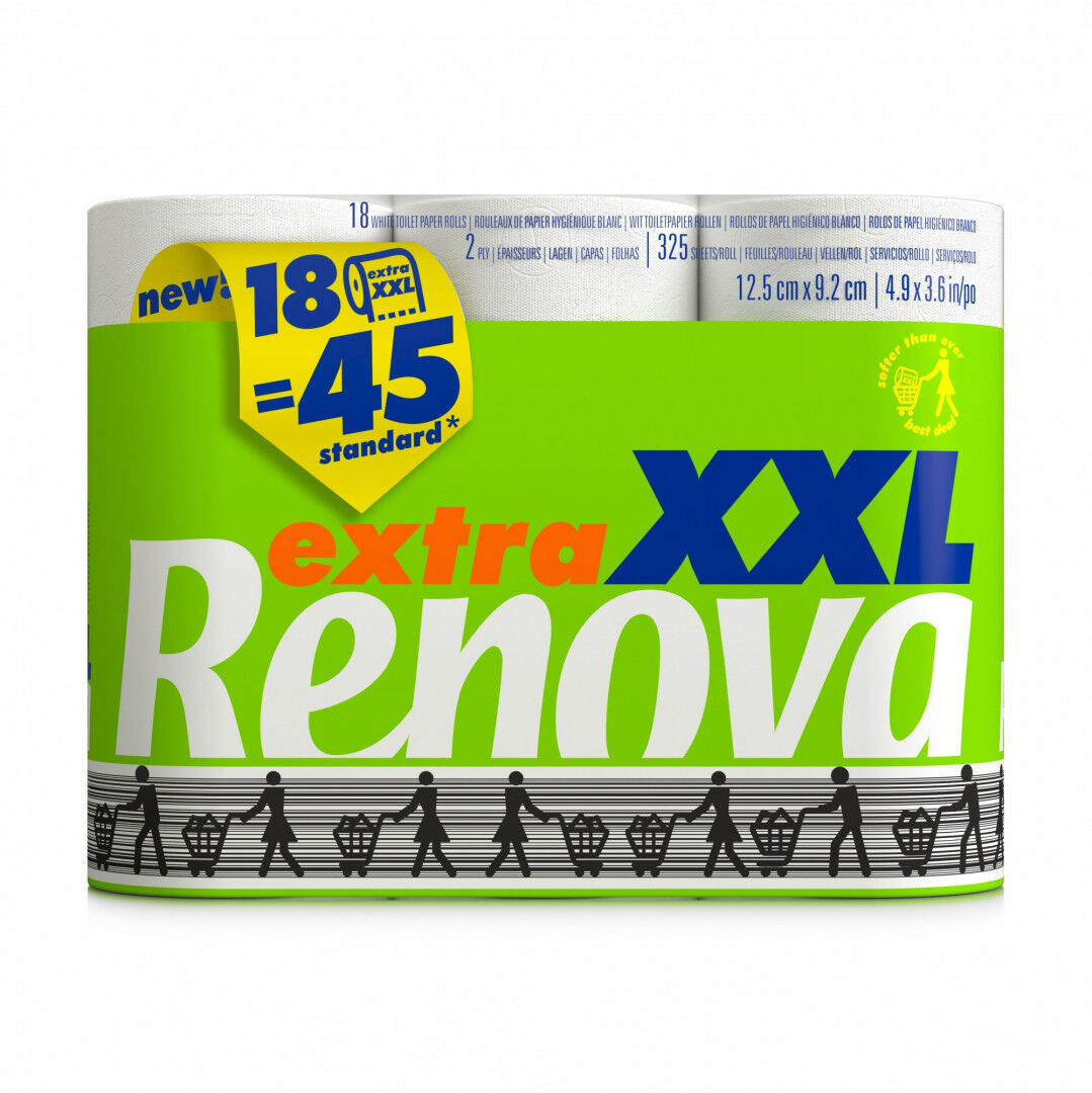 Papel Higiénico Extra XXL 2 Folhas 18=45 Rolos