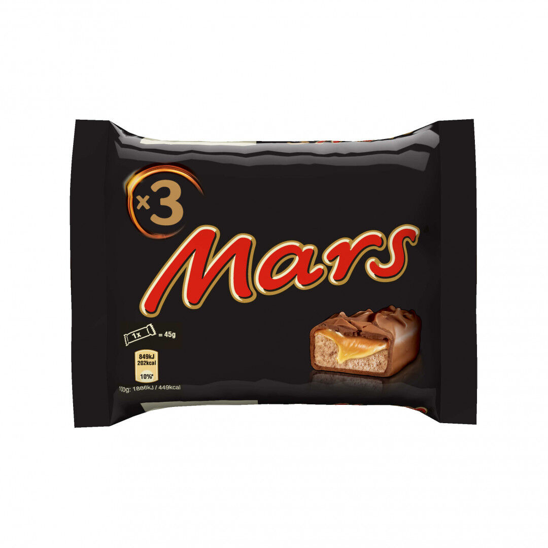 Snack de Chocolate Mars Pack 3