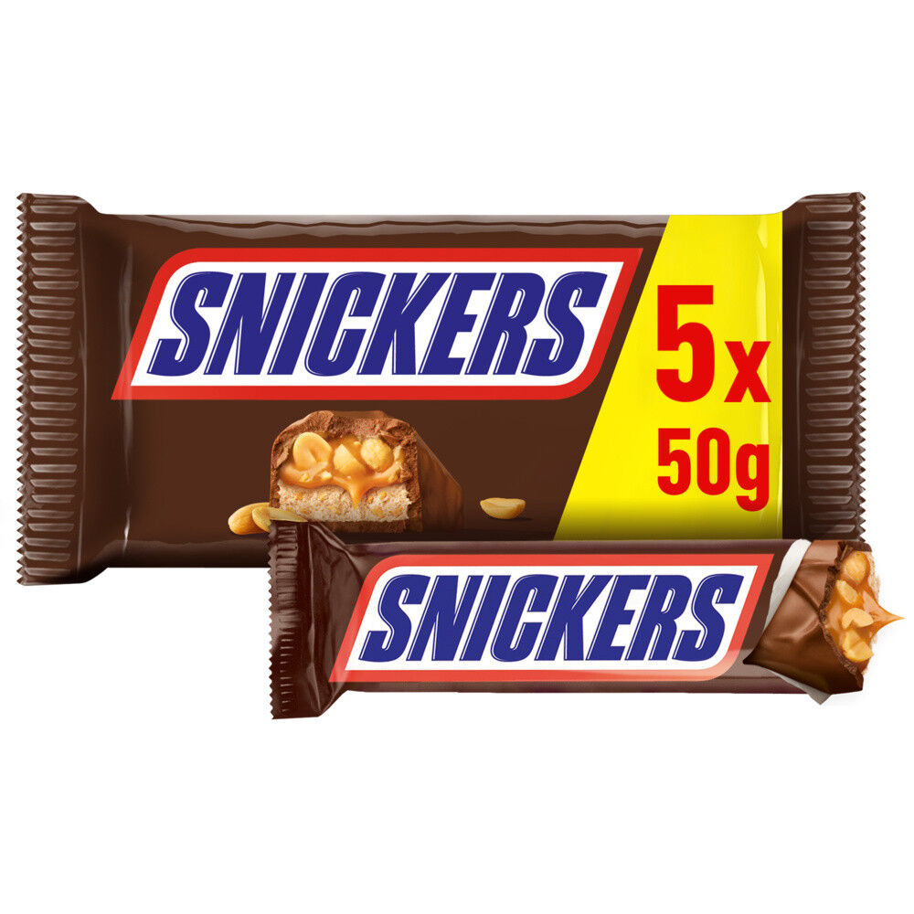 Snack de Chocolate Snickers Pack 5