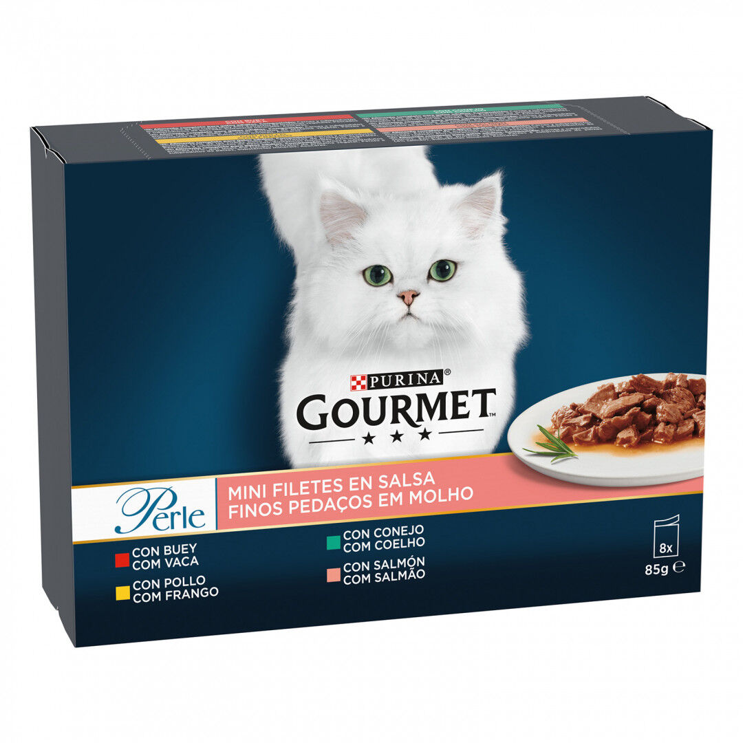 Comida Húmida para Gato Perle Pedaços em Molho