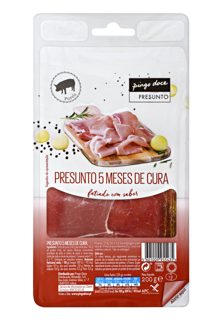 Presunto curado fatiado