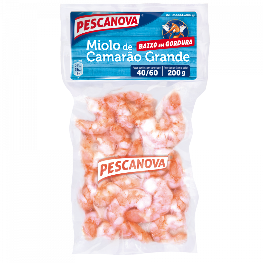 Miolo de Camarão 40/60 Congelado