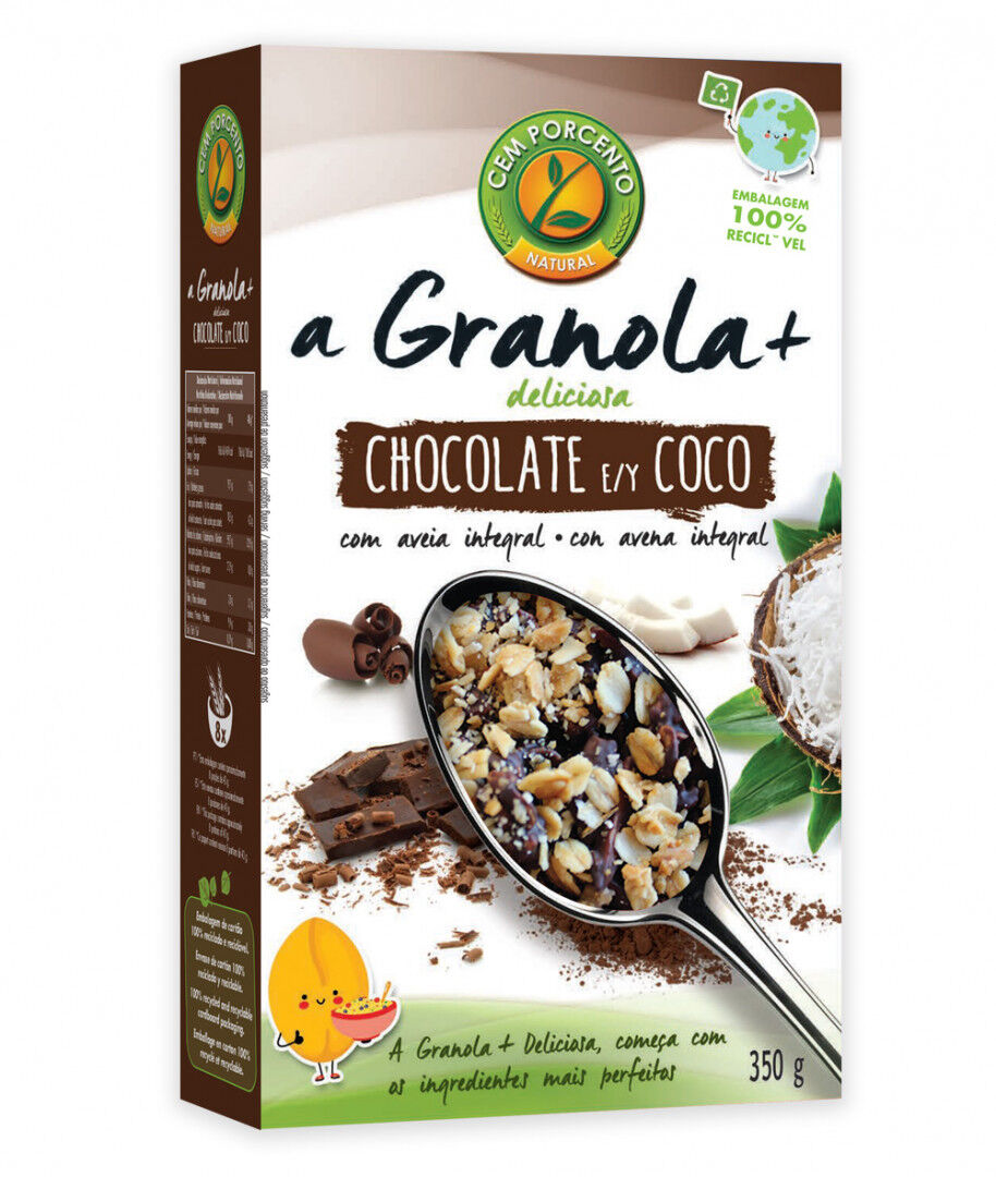 Granola com Chocolate e Coco
