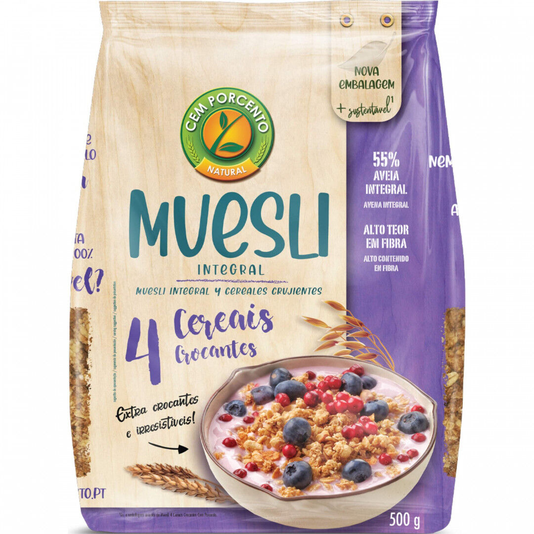 Muesli Integral 4 Cereais Crocantes