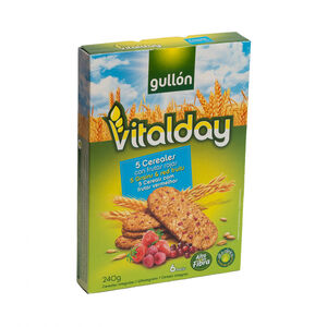 Bolachas Vitalday com Frutos Vermelhos Pack 6