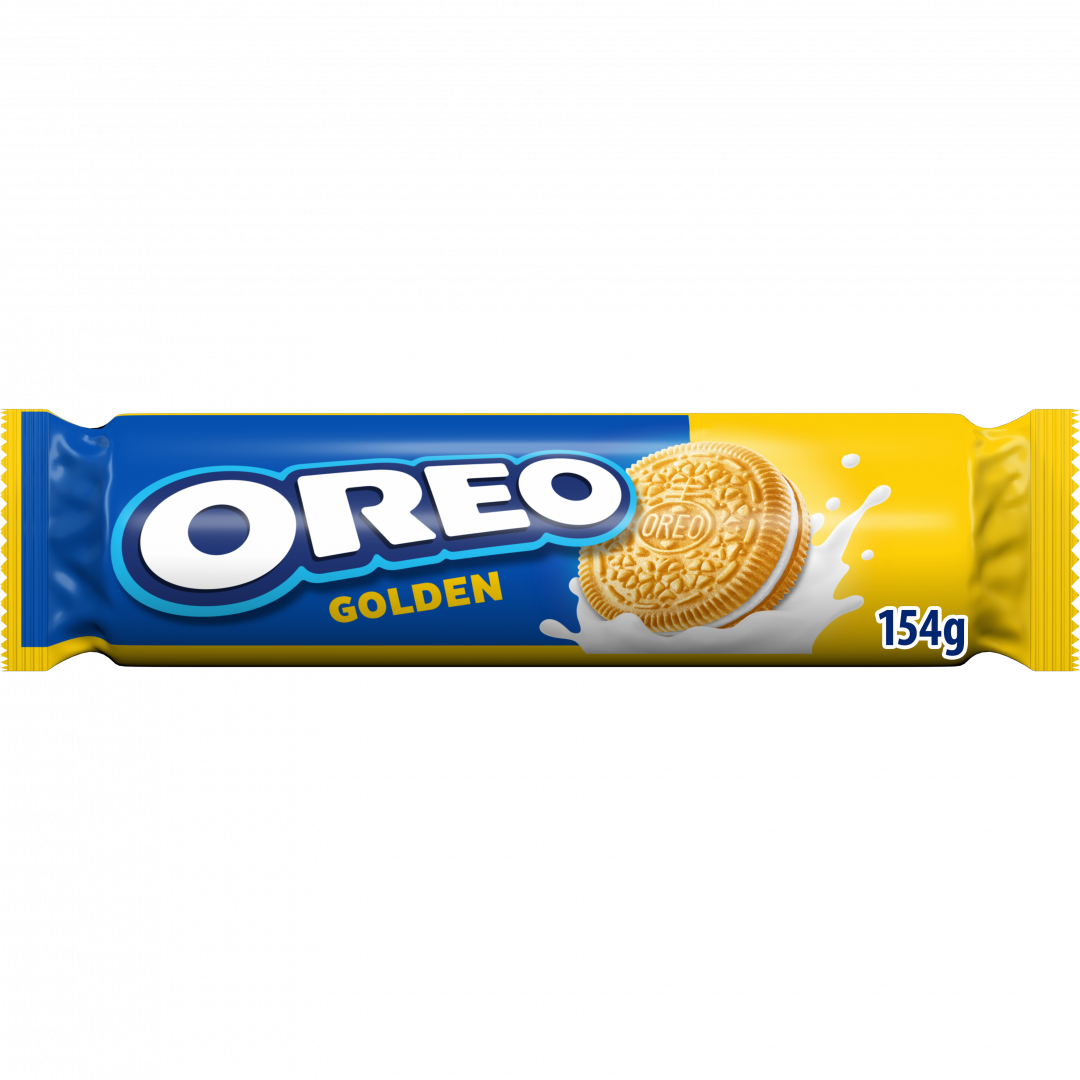 Oreo Bolachas Golden Recheadas com Creme, 154g