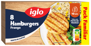 Hambúrgueres de Frango sem Glúten Congelados
