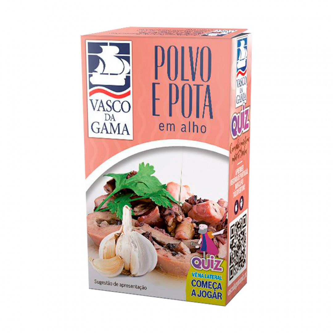 Polvo e Pota em Alho