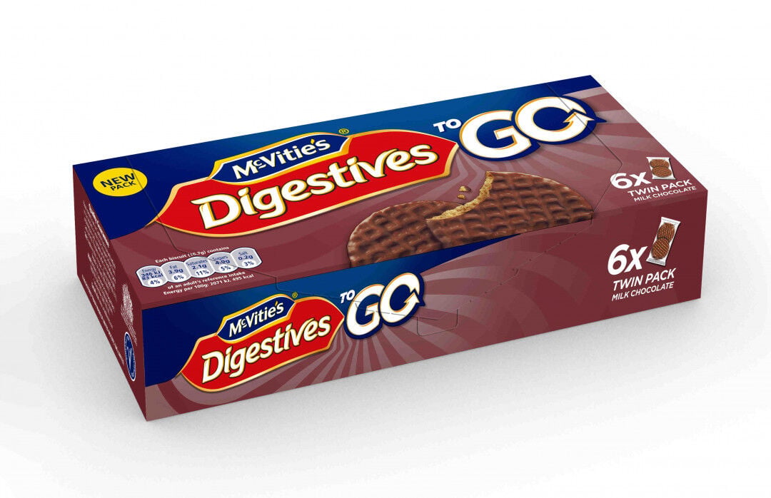 Bolachas Digestivas com Chocolate de Leite Pack 6
