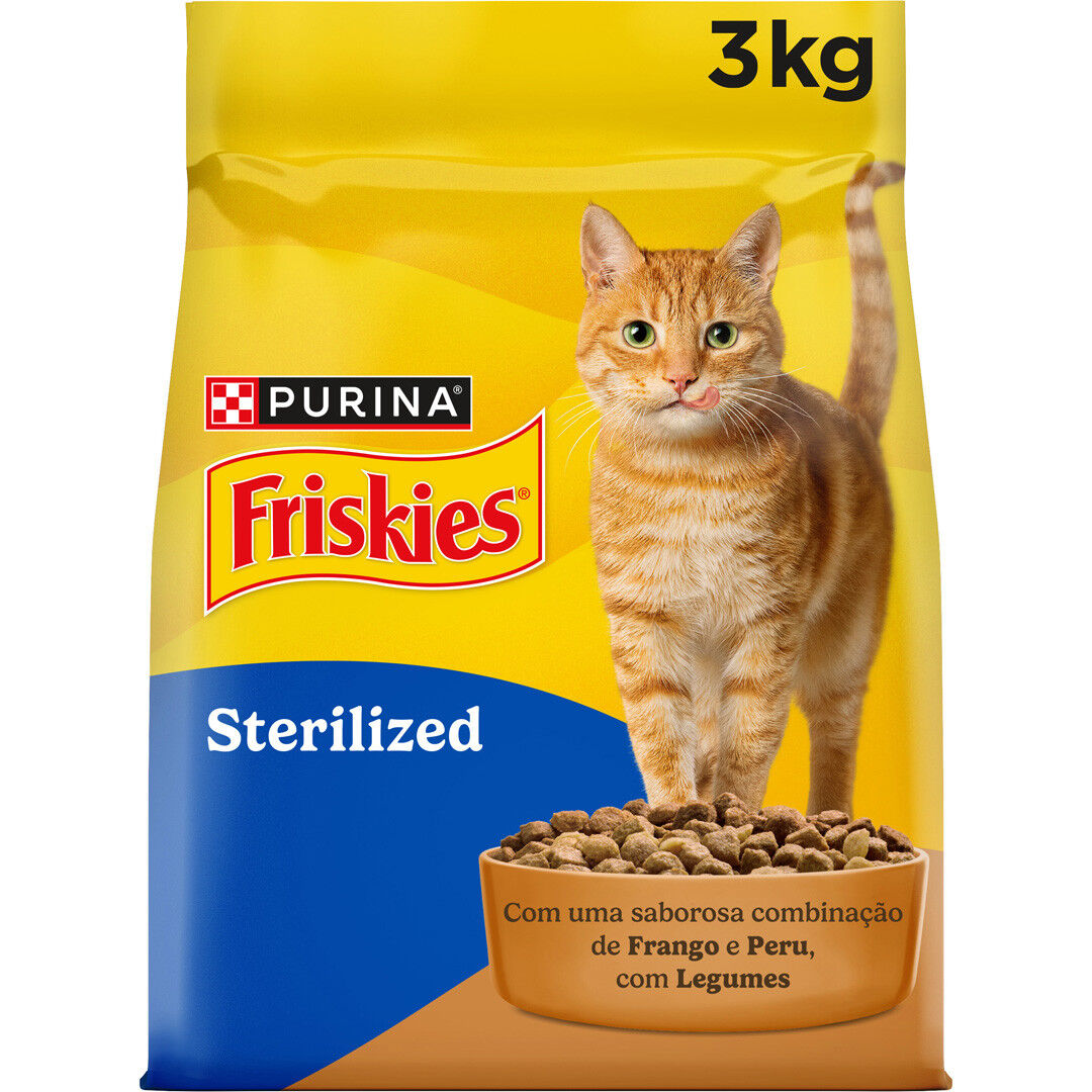 Comida Seca para Gato Esterilizado com Peru
