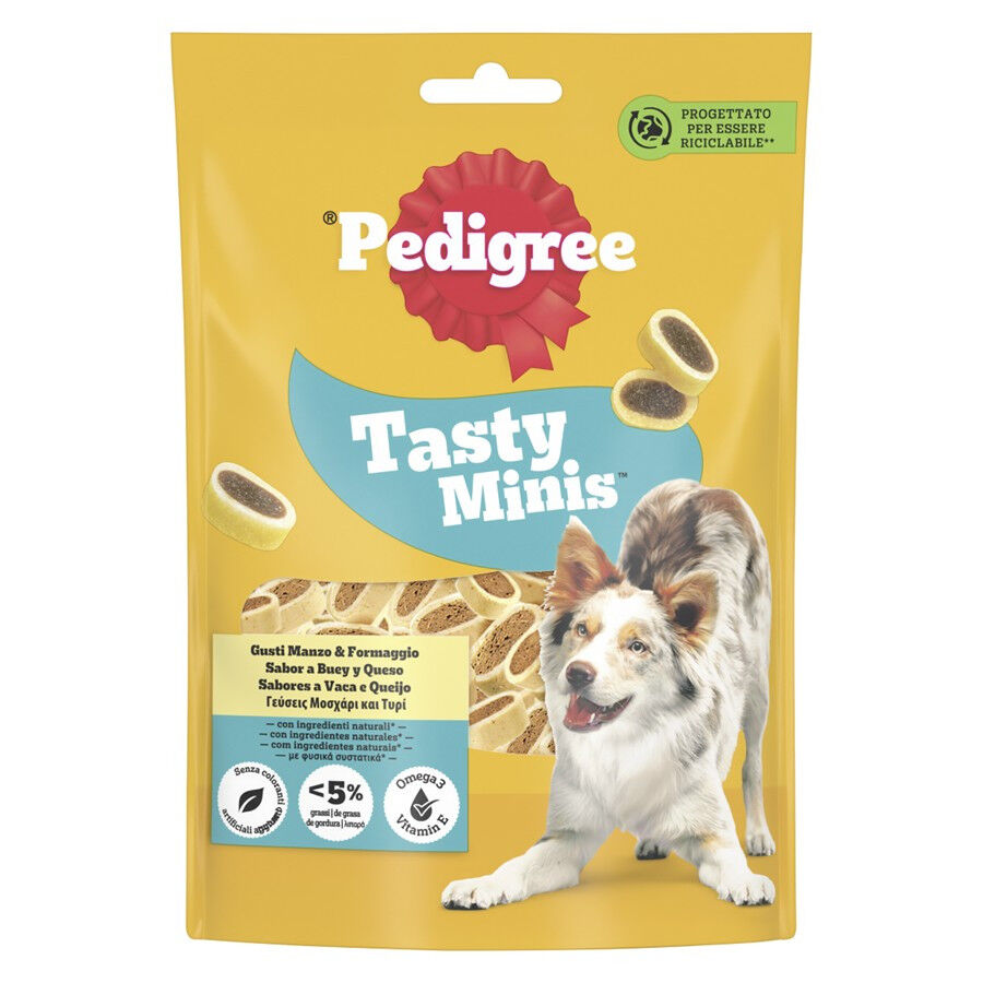 Snack para Cão Tasty Minis Sabor a Vaca e Queijo