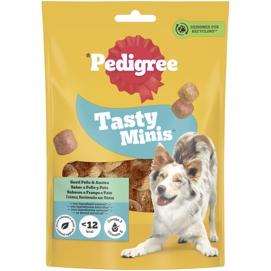 Snack para Cão Tasty Minis Sabor a Frango e Pato