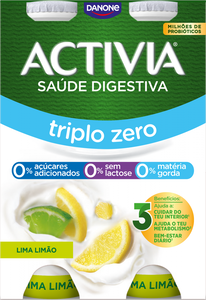 Iogurte Líquido Bífidus Triplo 0% Lima e Limão sem Lactose Pack 4