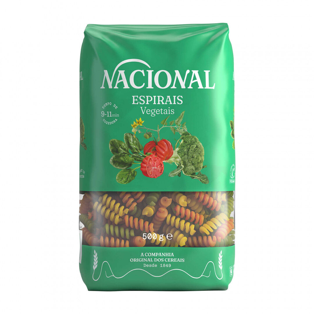 Massa Espirais com Vegetais
