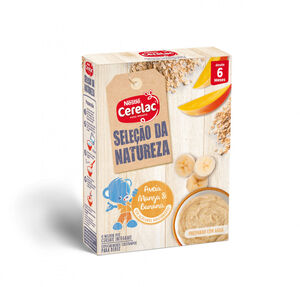 Papa Infantil Farinha Láctea Aveia, Manga e Banana Seleção da Natureza