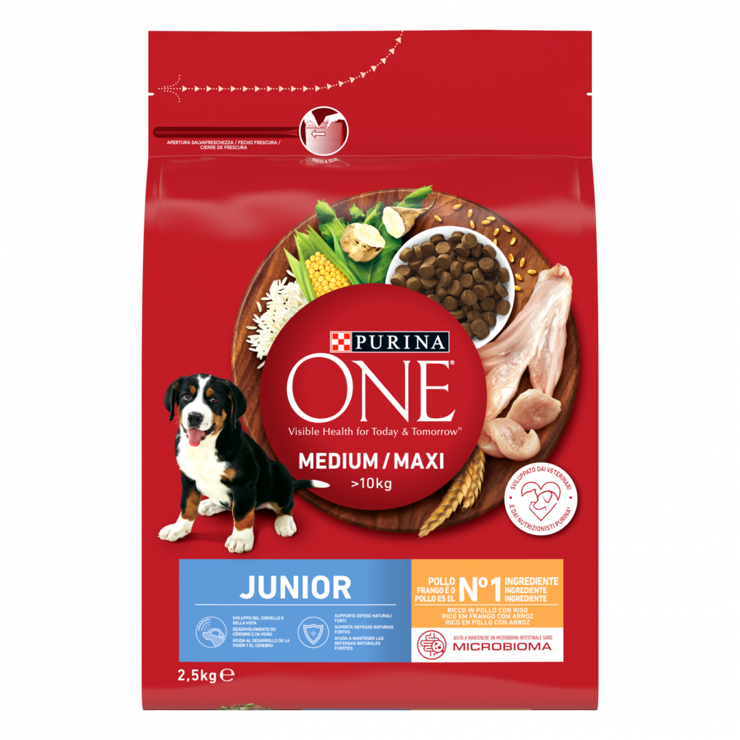 Comida Seca para Cão Júnior +10kg com Frango