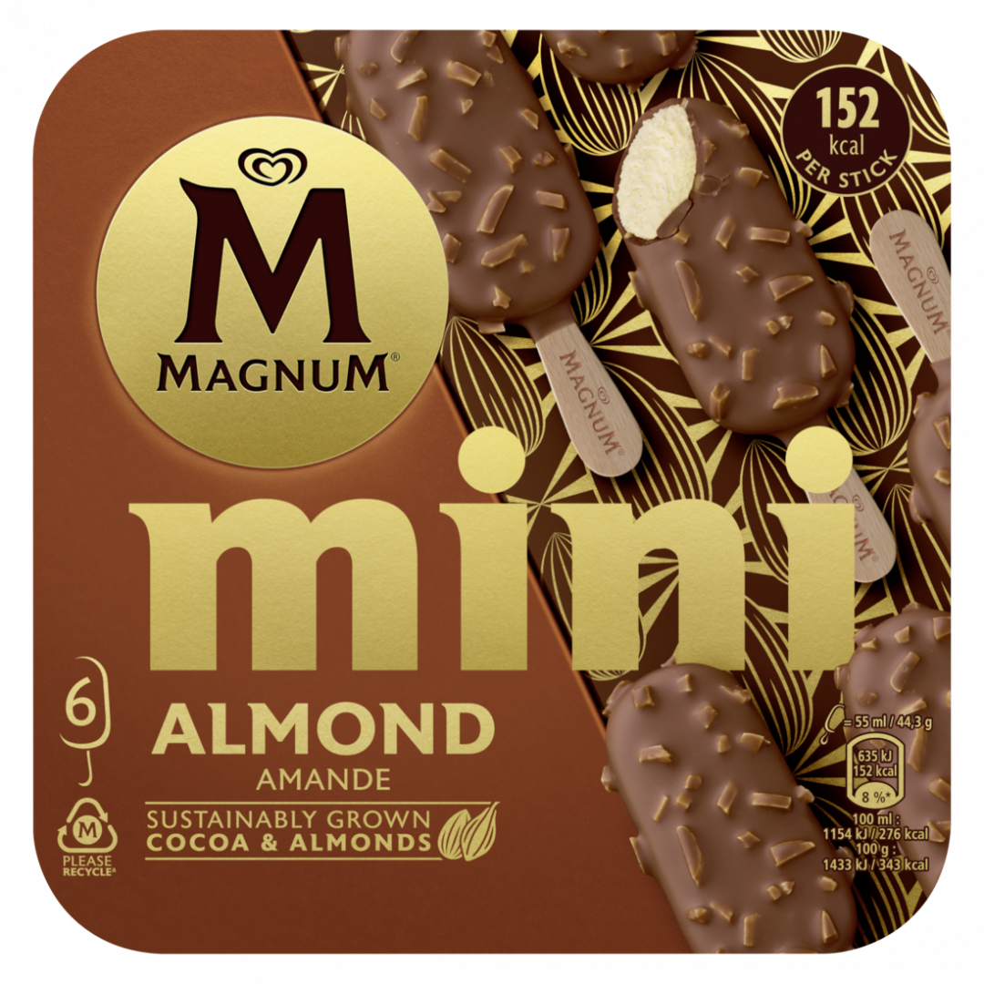Gelado Mini Chocolate e Amêndoas