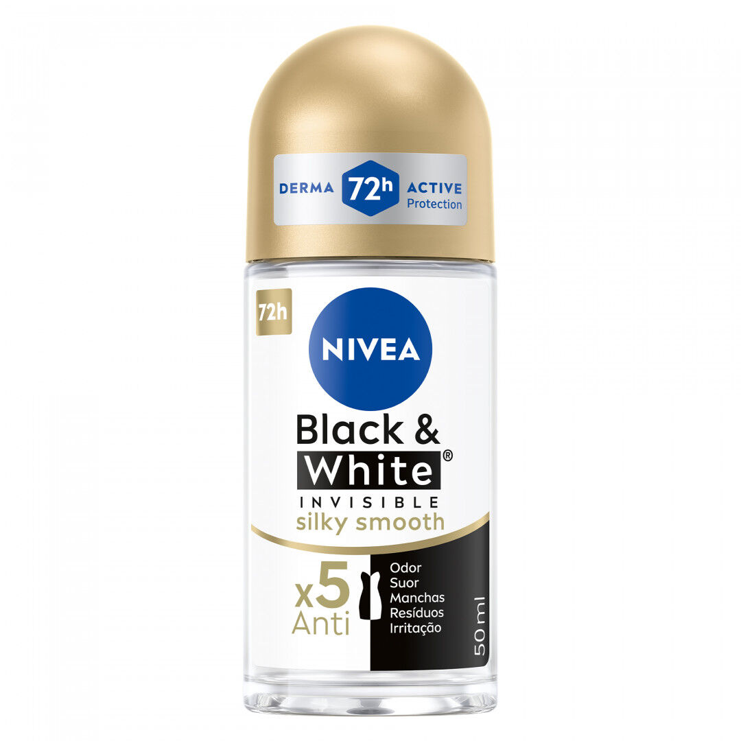 Desodorizante Roll-On Black & White Invisible Silky Smooth