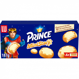 Bolachas Mini Stars com Chocolate Branco Pack 5