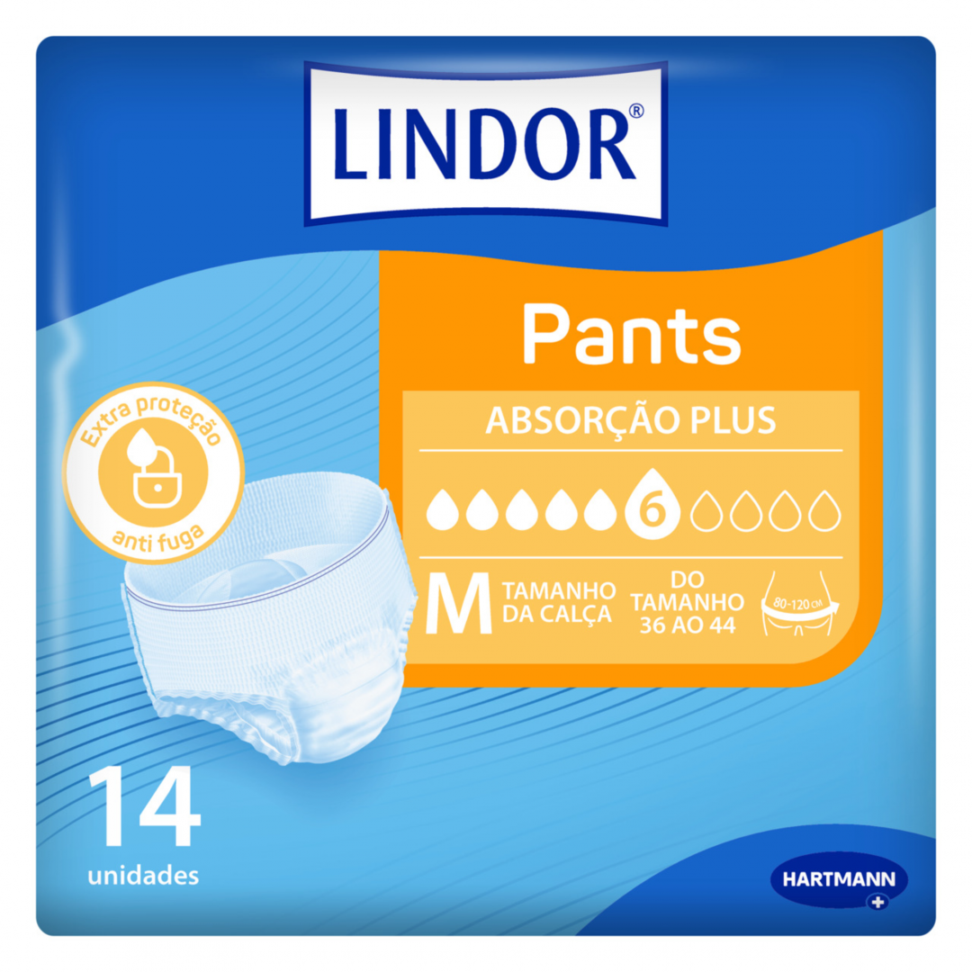 Cuecas Incontinência Pants Plus Tamanho Médio