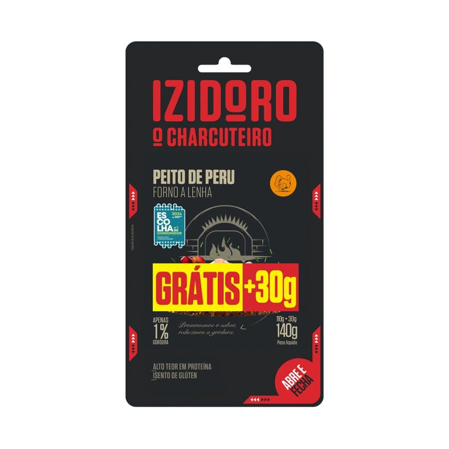 Fiambre Peito de Peru Forno de Lenha